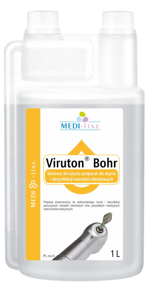 Medisept Viruton Bohr-1 Litr Preparat do mycia i dezynfekcji narzędzi obrotowych