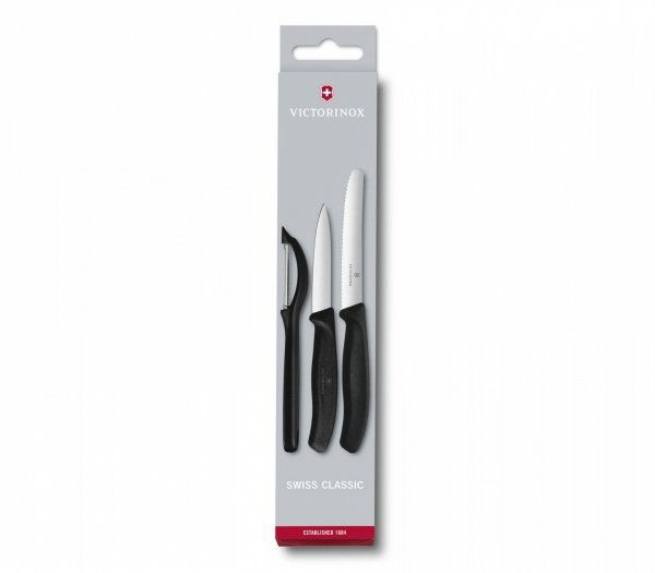 Zestaw noży do warzyw i owoców Swiss Classic z obieraczką Victorinox 6.7113.31