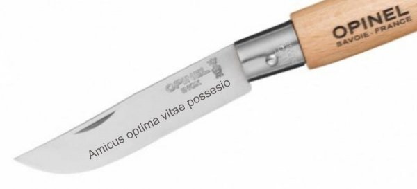 Nóż Składany Opinel No 08 z rzemykiem Red