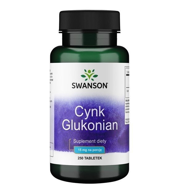 Swanson Cynk (Glukonian) 30 mg 250 tabl.