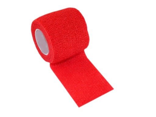StokBan 10 x 450cm-czerwony Bandaż elastyczny samoprzylepny