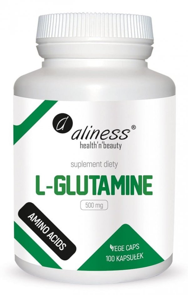 L-Glutamine 500 mg x 100 Vege caps Aliness