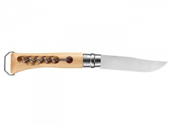 Nóż Składany Opinel No 10 Inox z korkociągiem i otwieraczem