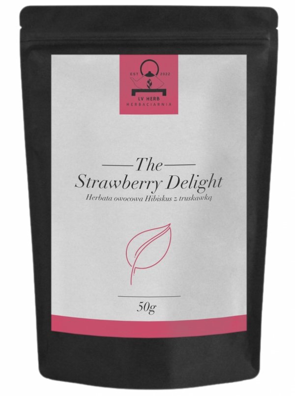 Herbata Owocowa - Hibiskus z truskawką - Strawberry Delight - Herbata Liściasta 50g