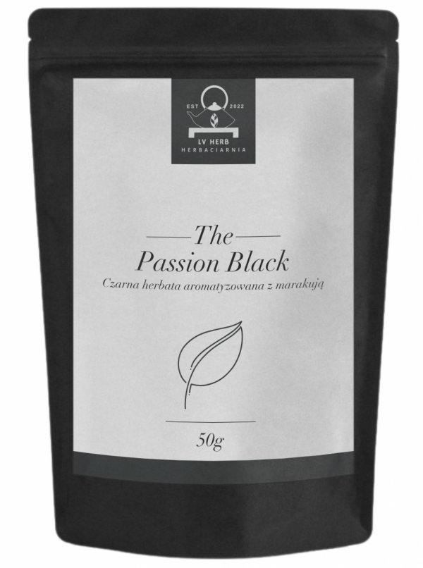 Czarna Herbata - Aromatyzowana - Passion Black - Herbata Liściasta z marakują 50g