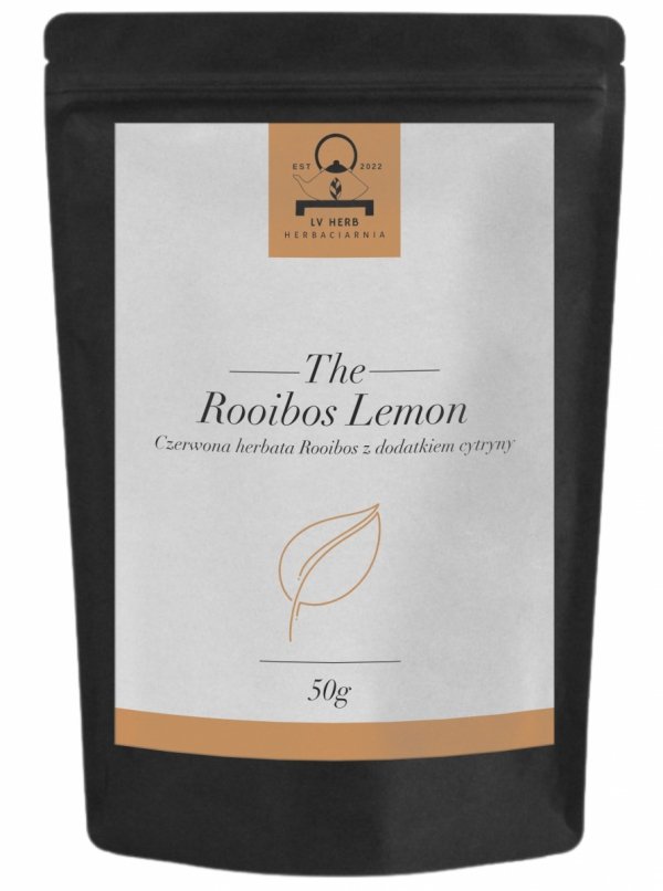 Herbata Czerwona Rooibos - Aromatyzowana - Rooibos Lemon - Herbata liściasta 50g