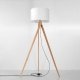 Lampa stojąca LEGNO 2 naturalne drewno 160 cm
