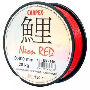 Żyłka Carpex Neon Red, 0.28mm, 150m, czerwona