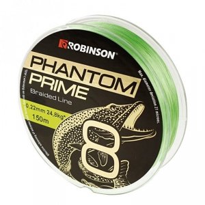 Plecionka Phantom Prime X8 0,08mm, 150m, jasnozielona