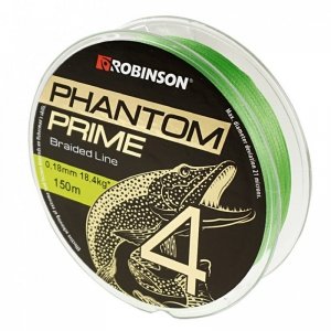 Plecionka Phantom Prime X4 0,08mm, 150m, jasnozielona