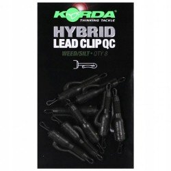 Klipsy Korda QC Hybrid Lead Clips - Gravel/Clay. KQHCGC