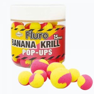 Kulki Dynamite Baits Two Tone Pop Ups Krill-Banana 15mm