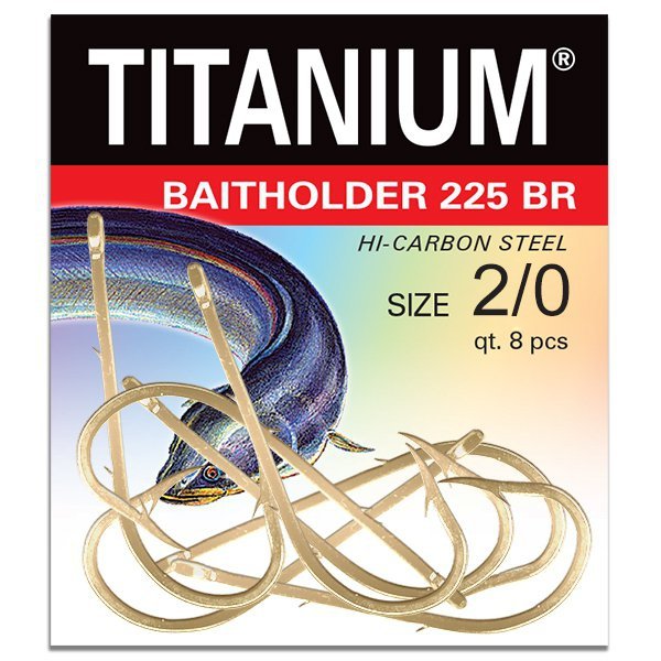 Haczyk Titanium BAITHOLDER 225BR (8 szt.), rozm. 2/0