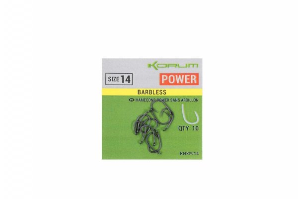 Haczyki Korum Xpert Power Barbless - rozmiar 12. KHXP/12