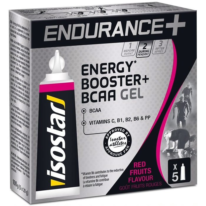 Isostar Endurance BCAA żel energetyczny (czerwone owoce) 5x20g