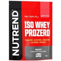 Nutrend Iso Whey Prozero izolat białka serwatkowego (sernik truskawkowy) - 500g