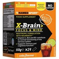 NamedSport X-Brain ekstrakty roślinne i witaminy (cola) - 24  saszetki