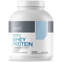 OstroVit 100% Whey Protein Koncentrat białka serwatkowego (masło orzechowe) - 2kg