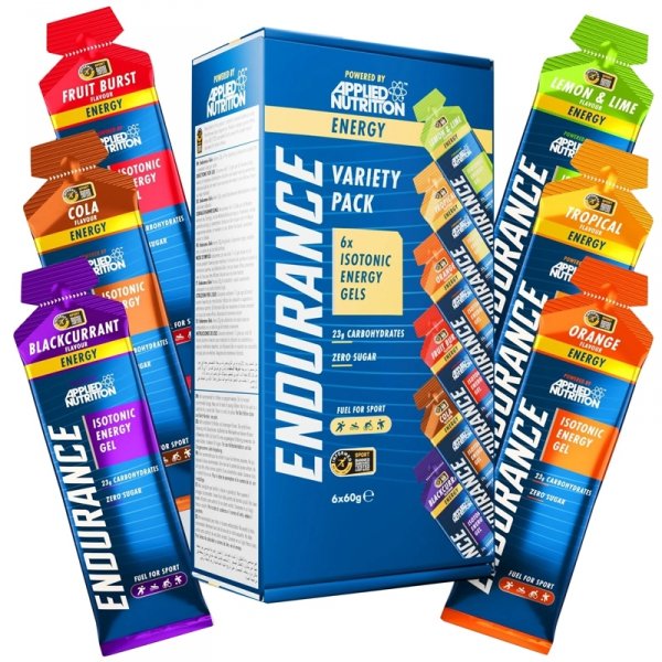 Applied Nutrition Variety Pack żestaw żeli izotonicznych - 6x60g