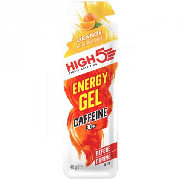 HIGH5 Energy Gel z kofeiną żel energetyczny (pomarańczowy) - 40g