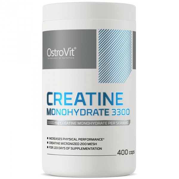 OstroViOstroVit Creatine Monohydrate 3300mg monohydrat kreatyny - 400 kaps.