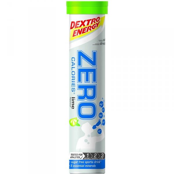 Dextro Zero Calories elektrolity (lime) - tuba 20 tabl.