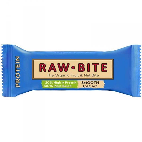 RawBite Protein Smooth Cacao baton proteinowy (kakao) - 45g