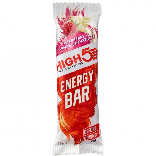 HIGH5 Energy Bar baton energetyczny (malina z białą czekoladą) - 55g