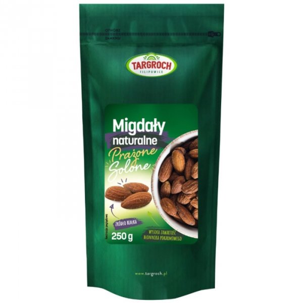 Targroch Migdały naturalne prażono-solone - 250g