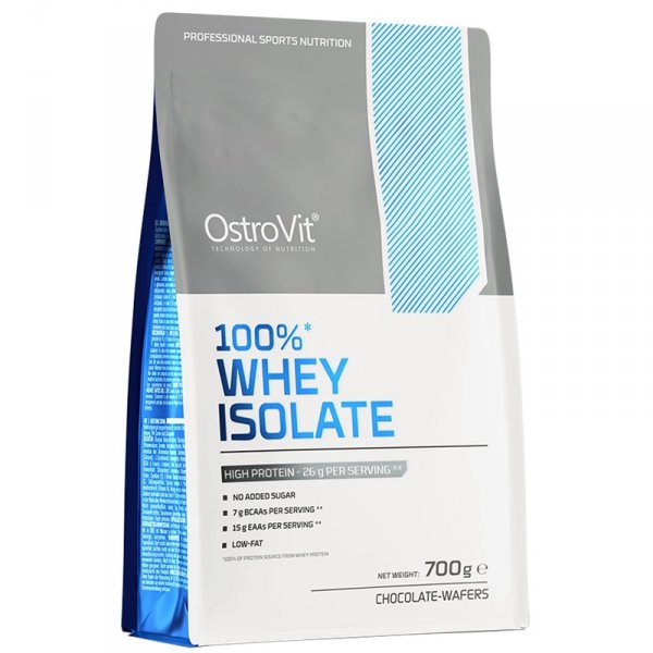 OstroVit 100% Whey Protein Isolate izolat serwatki (czekoladowe wafelki) - 700g