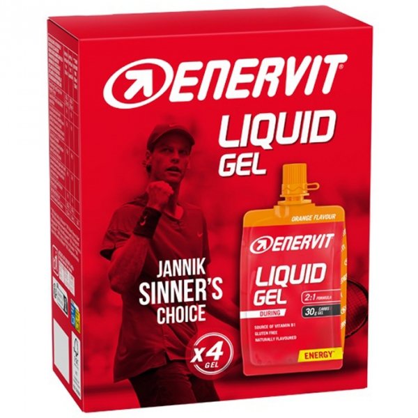 Enervit Liquid Gel zestaw żeli energetycznych (pomarańcza) - 4x60ml