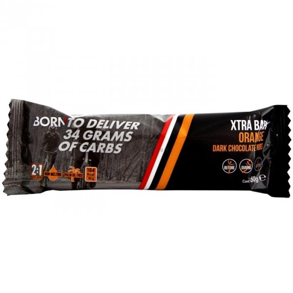 Born Xtra Bar (orange dark chocolate nibs) - 50g