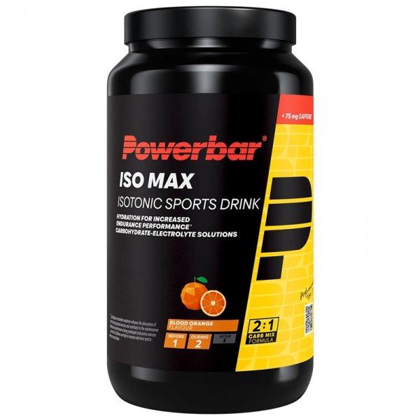 PowerBar IsoMax napój z kofeiną (pomarańczowy) - 1,2kg