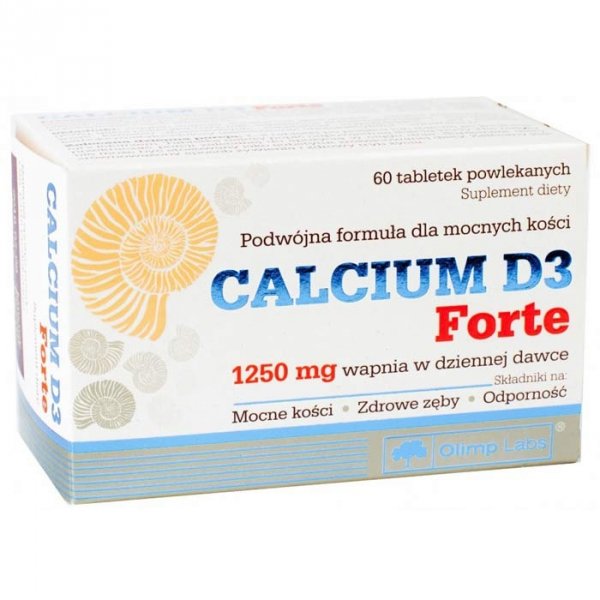 Olimp Calcium D3 Forte wapń plus witamina D3 - 60 tabl.