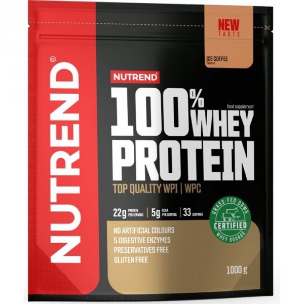 Nutrend 100% Whey Protein koncentrat białka serwatkowego (ice coffee) - 1kg