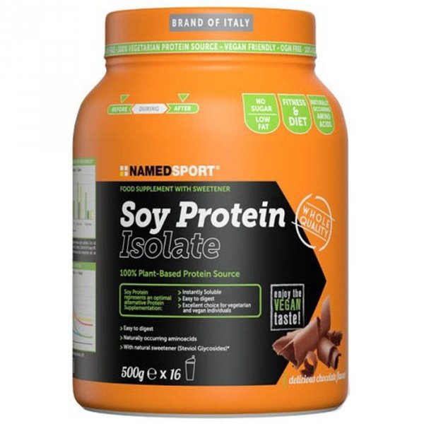 NamedSport Soy Protein Isolate izolat białka sojowego (czekolada) - 500g