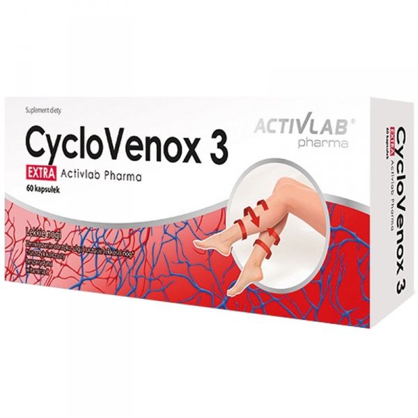 Activlab CycloVenox 3 lekkie nogi - 60 kaps.