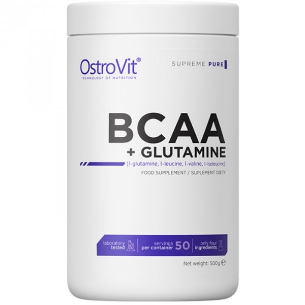 OstroVit Supreme Pure BCAA + Glutamina - 500g