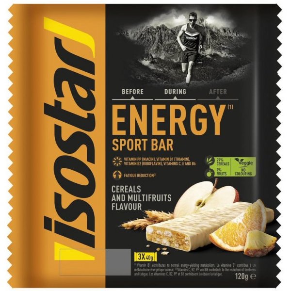Isostar Energy Bar baton energetyczny (płatki i owoce) - 3x40g