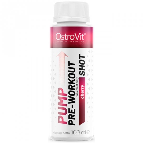 OstroVit Pump Pre-Workout Shot przedtreningówka (wiśnia) - 100ml
