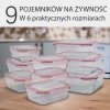 Szklane pojemniki do przechowywania żywności 9x Classbach C-FHD 4011 G