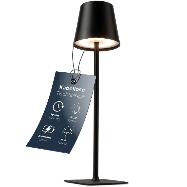 Lampka LED wbudowany akumulator kolory Classbach C-TL 4025 (czarny)