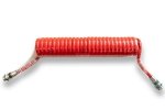 Przewód spiralny pneumatyczny M22x1.5-400 czerwony 030-10012