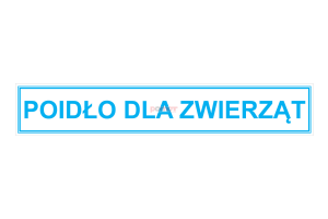 Naklejka - POIDŁO DLA ZWIERZĄT (048-00481)
