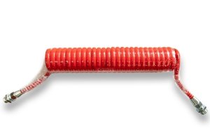 Przewód spiralny pneumatyczny M22x1.5-400 czerwony 030-10012