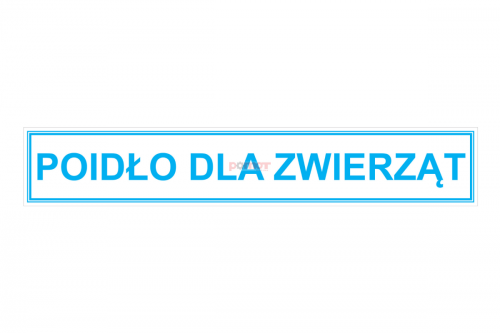 Naklejka - POIDŁO DLA ZWIERZĄT (048-00481)
