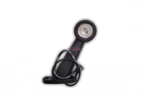 Lampa obrysowa diodowa biało-czerwona prawa, przewód 0,5m + zacisk (031-00063A)
