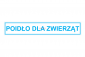 Naklejka - POIDŁO DLA ZWIERZĄT (048-00481) 