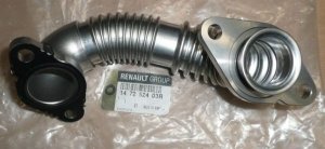 Conduite de recirculation des gaz d'échappement originale vers le refroidisseur de gaz d'échappement pour Renault 1.6/2.3DCI BT,
