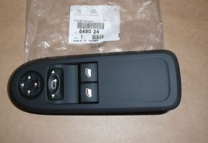 $ Interrupteur de lève-vitre d'origine Interrupteur de rétroviseur Peugeot 308 07-13, 649024, 6490.24